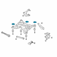 OEM 2009 Pontiac G8 Suspension Crossmember Insulator Diagram - 92191989