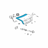 OEM Saturn LS Weatherstrip, Rear Compartment Lid Diagram - 24431822