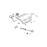 OEM Saturn LW200 Rear Compartment Lid Latch Assembly Diagram - 22699648