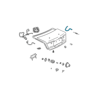 OEM Saturn L200 Hinge Asm, Rear Compartment Lid Diagram - 22677110