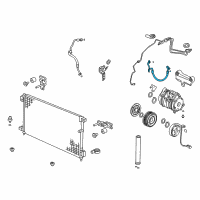 OEM 2007 Honda Accord Hose, Discharge Diagram - 80315-SDR-A02