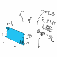 OEM Honda Accord Condenser Diagram - 80110-SDR-A02