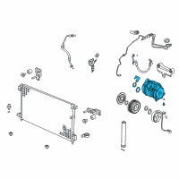 OEM Honda Accord Compressor Diagram - 38810-RCJ-A03