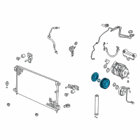 OEM 2006 Honda Accord Clutch Set, Compressor Diagram - 38900-RCJ-A01