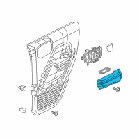 OEM 2020 Jeep Wrangler Rear Door Trim Diagram - 6RL53TX7AC