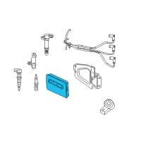 OEM Jeep Wrangler Powertrain Control Module Diagram - 5150583AC