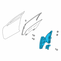 OEM Ford Police Interceptor Sedan Window Regulator Diagram - 8A5Z-5423209-B