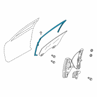 OEM 2010 Lincoln MKS Run Channel Diagram - AA5Z-5421597-B