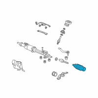 OEM 2007 Honda Accord Dust Seal, Tie Rod Diagram - 53537-SEA-920