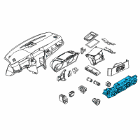 OEM BMW 535i Control Unit, Automatic Air Conditioner., High Diagram - 64-11-9-248-707