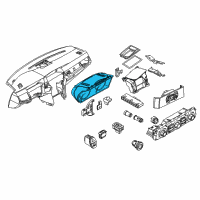 OEM BMW Instrument Cluster Speedometer Diagram - 62-10-9-194-887