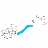 OEM Honda Hose, Oil Cooler Outlet Diagram - 19423-RRB-A01