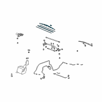 OEM Acura Windshield Wiper Blade (650MM) Diagram - 76620-SHJ-A01