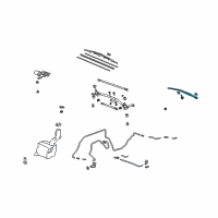 OEM 2010 Acura MDX Arm, Windshield Wiper (Passenger Side) Diagram - 76610-STX-A01