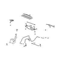 OEM 2013 Acura MDX Tube J, Rear Washer Diagram - 76825-SM5-A02