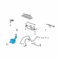 OEM 2009 Acura MDX Tank, Washer (4.0L, Front -Rear) Diagram - 76873-STX-A00