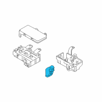 OEM 2006 Hyundai Sonata Fuse Box-Front Diagram - 91950-3K810