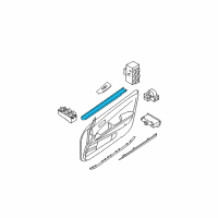 OEM 2005 Nissan Maxima Seal Assy-Front Door Inside RH Diagram - 80834-ZK00A