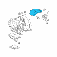 OEM 2001 Jeep Wrangler Bracket Engine Mount Diagram - 52002607