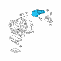 OEM 1998 Jeep Wrangler Bracket Engine Mount Diagram - 52002607