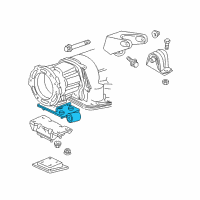 OEM 2000 Jeep Wrangler Bracket-Transmission Mount Diagram - 52058546AB