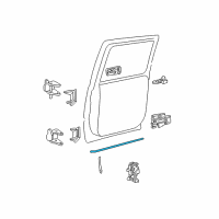 OEM 2007 Chevrolet Silverado 2500 HD Classic Rod-Rear Side Door Latch Diagram - 15721561