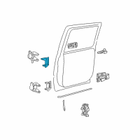 OEM 2003 Chevrolet Avalanche 1500 Hinge Assembly Diagram - 12476451