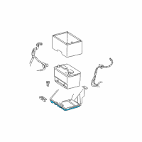 OEM 2003 Dodge Ram 2500 Tray-Battery Diagram - 55275831AC