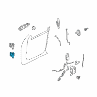 OEM 2008 Ford Explorer Lower Hinge Diagram - 6L2Z-7822811-B