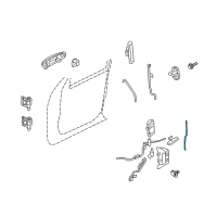 OEM 2010 Ford Explorer Sport Trac Lock Rod Diagram - 6L2Z-7821853-AA