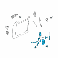 OEM 2008 Ford Explorer Lock Module Diagram - AL2Z-78219A65-AB