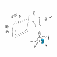 OEM Mercury Latch Diagram - 8L2Z-7821812-B