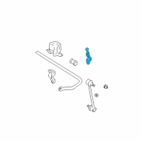 OEM 2001 Toyota Highlander Stabilizer Bar Rear Bracket Diagram - 48832-0E030