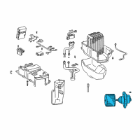 OEM Toyota Land Cruiser Blower Assembly Diagram - 87103-60200