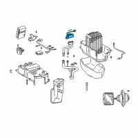 OEM 2000 Lexus LX470 Valve, Rear Cooling Unit Expansion Diagram - 88515-60060