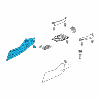 OEM Acura ZDX Garnish, Carpet (Premium Black) Diagram - 83409-SZN-A01ZB