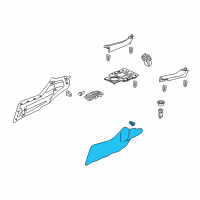 OEM 2010 Acura ZDX Garnish, Carpet (Medium Gray) Diagram - 83408-SZN-A01ZA