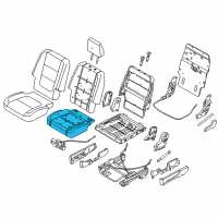 OEM 2019 Ford Explorer Seat Cushion Pad Diagram - FB5Z-7863840-A