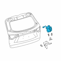 OEM 2019 Toyota Highlander Gate Lock Diagram - 69350-0T020