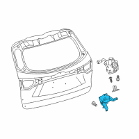 OEM 2018 Toyota Highlander Glass Lock Diagram - 69370-0E020