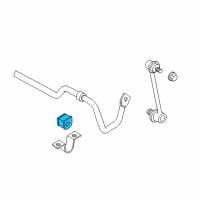 OEM 2012 Lexus ES350 Bush, Stabilizer, Rear Diagram - 48818-33101