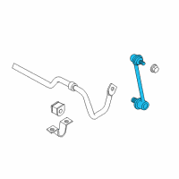 OEM Lexus ES350 Link Assy, Rear Stabilizer Diagram - 48830-06060