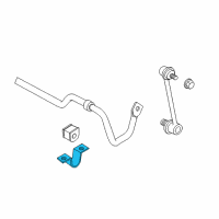 OEM 2009 Toyota Camry Stabilizer Bar Bracket Diagram - 48832-33060