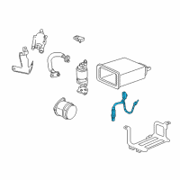 OEM 1996 Cadillac DeVille Oxygen Sensor Diagram - 19355308