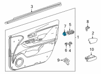 OEM 2020 Toyota Mirai Mirror Switch Diagram - 84872-62020