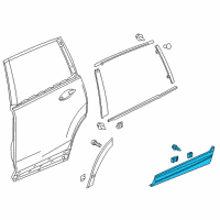 OEM 2020 Honda Pilot Garnish Assy., R. RR. Door (Lower) Diagram - 75313-TG7-A02