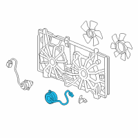 OEM Honda Accord Motor, Cooling Fan Diagram - 38616-RAA-A02