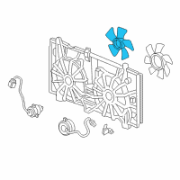 OEM 2004 Honda Accord Fan, Cooling Diagram - 19020-RAA-A01