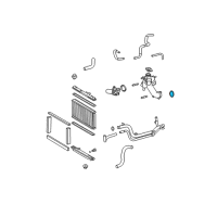 OEM Lexus RX350 Gasket, Water Inlet Diagram - 16325-31010