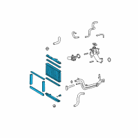 OEM 2010 Lexus IS250 Radiator Assembly Diagram - 16400-31440